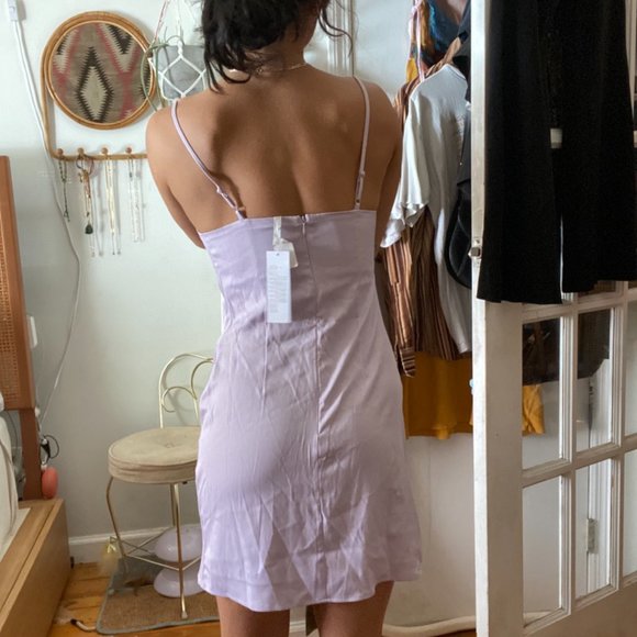 NWT Lavender UO Mallory Cowl Neck Slip Dress - Picture 5 of 5